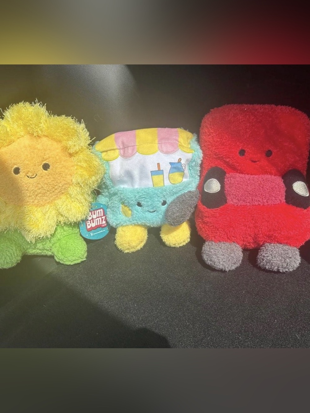 Three BUMBUM stuffies